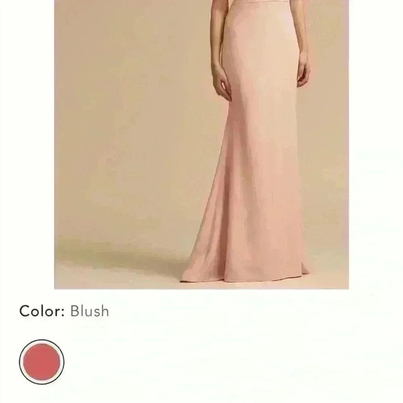NWT BHLDN Jones Blush Pink Dress for Wedding & Bridesmaid Stretchy Crepe Size 24 - Picture 8 of 9